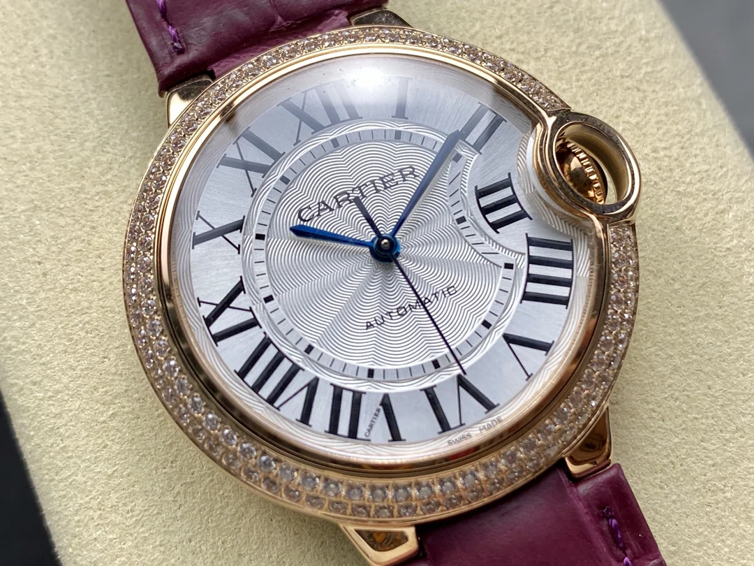 Cartier Ballon Bleu 36mm — photographed off the sweep