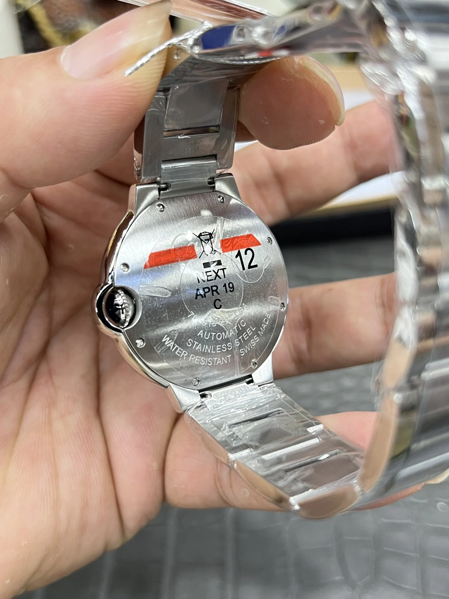 Cartier Ballon Bleu 36mm — photographed off the sweep