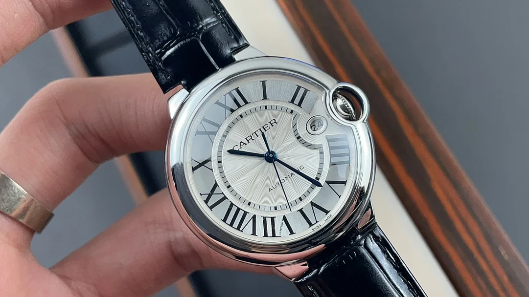 Cartier Ballon Bleu 40mm — photographed off the sweep