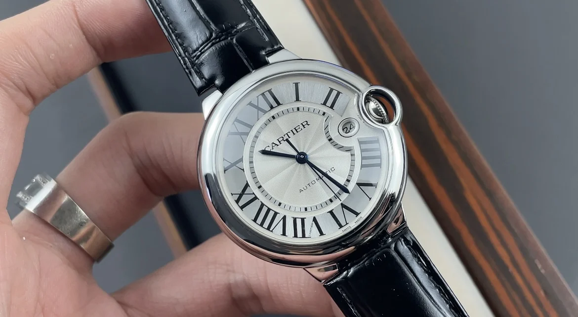 Cartier Ballon Bleu 40mm — photographed off the sweep