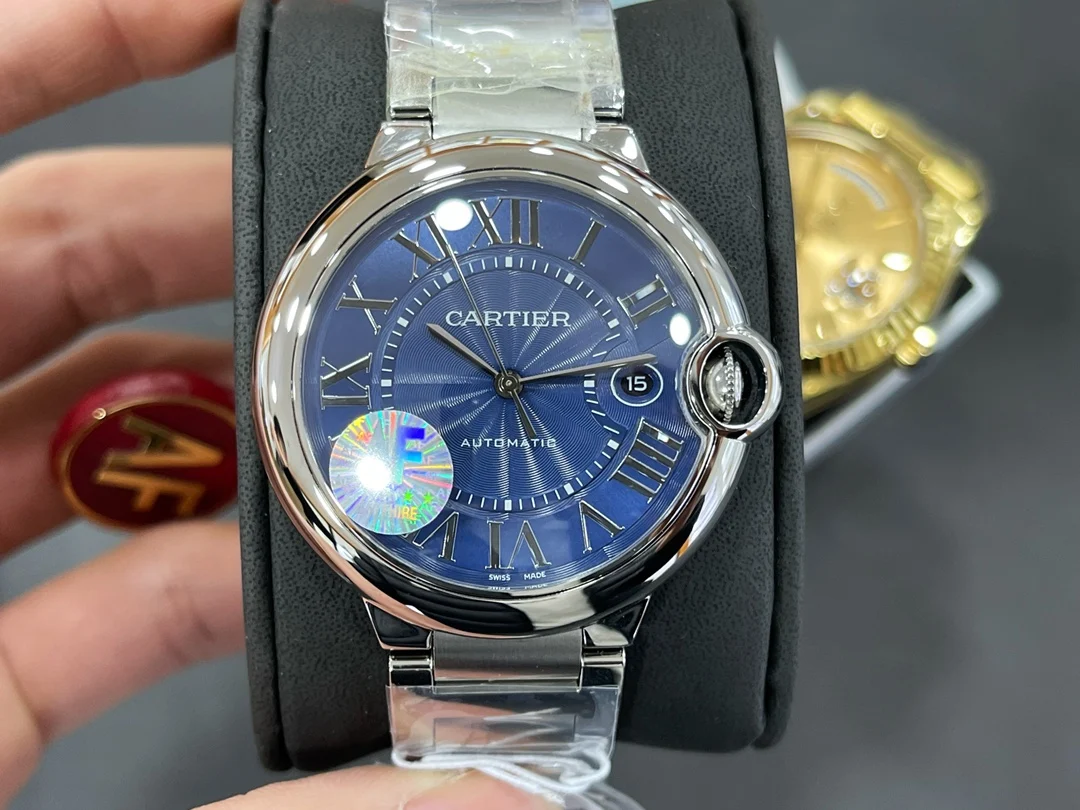 Cartier Ballon Bleu 42mm — photographed off the sweep