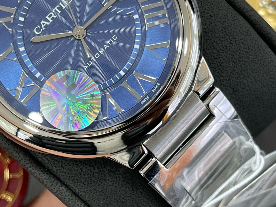 Cartier Ballon Bleu 42mm — photographed off the sweep