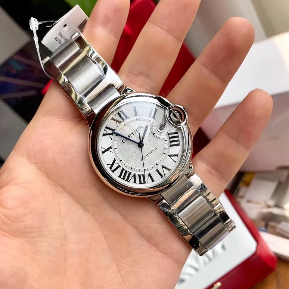 Cartier Ballon Bleu 42mm — photographed off the sweep