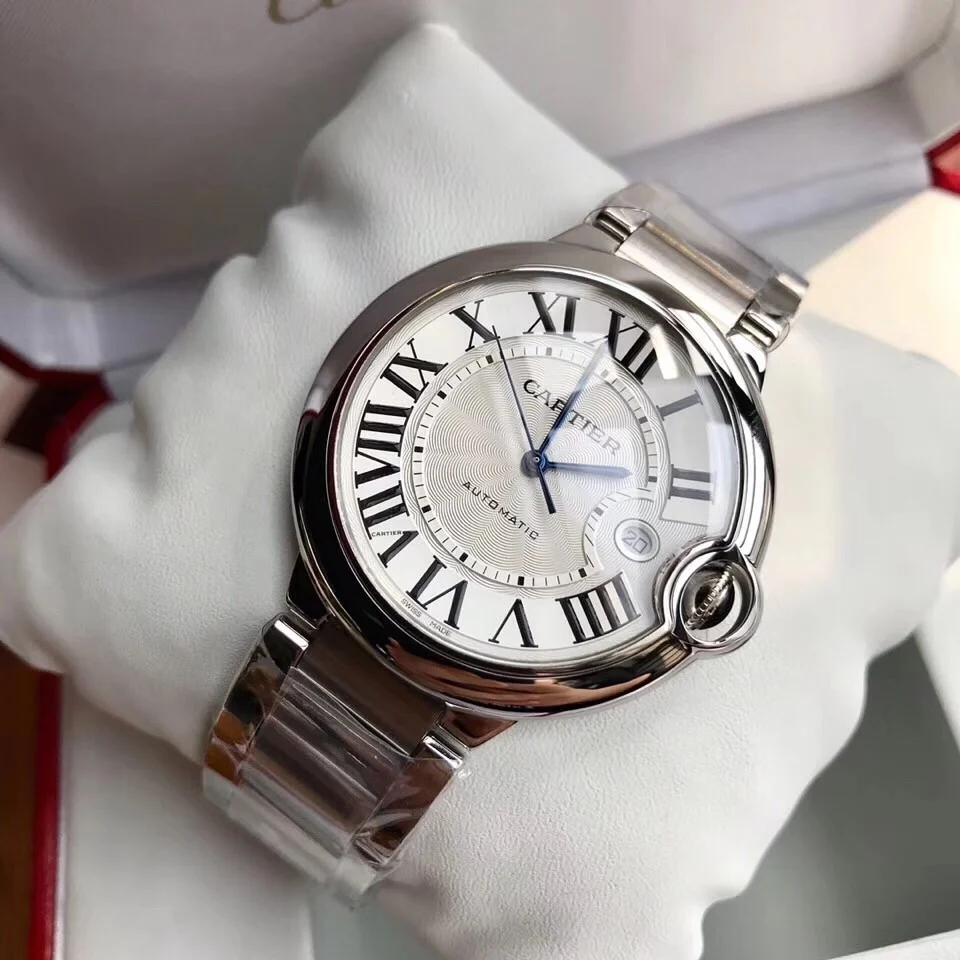 Cartier Ballon Bleu 42mm — photographed off the sweep