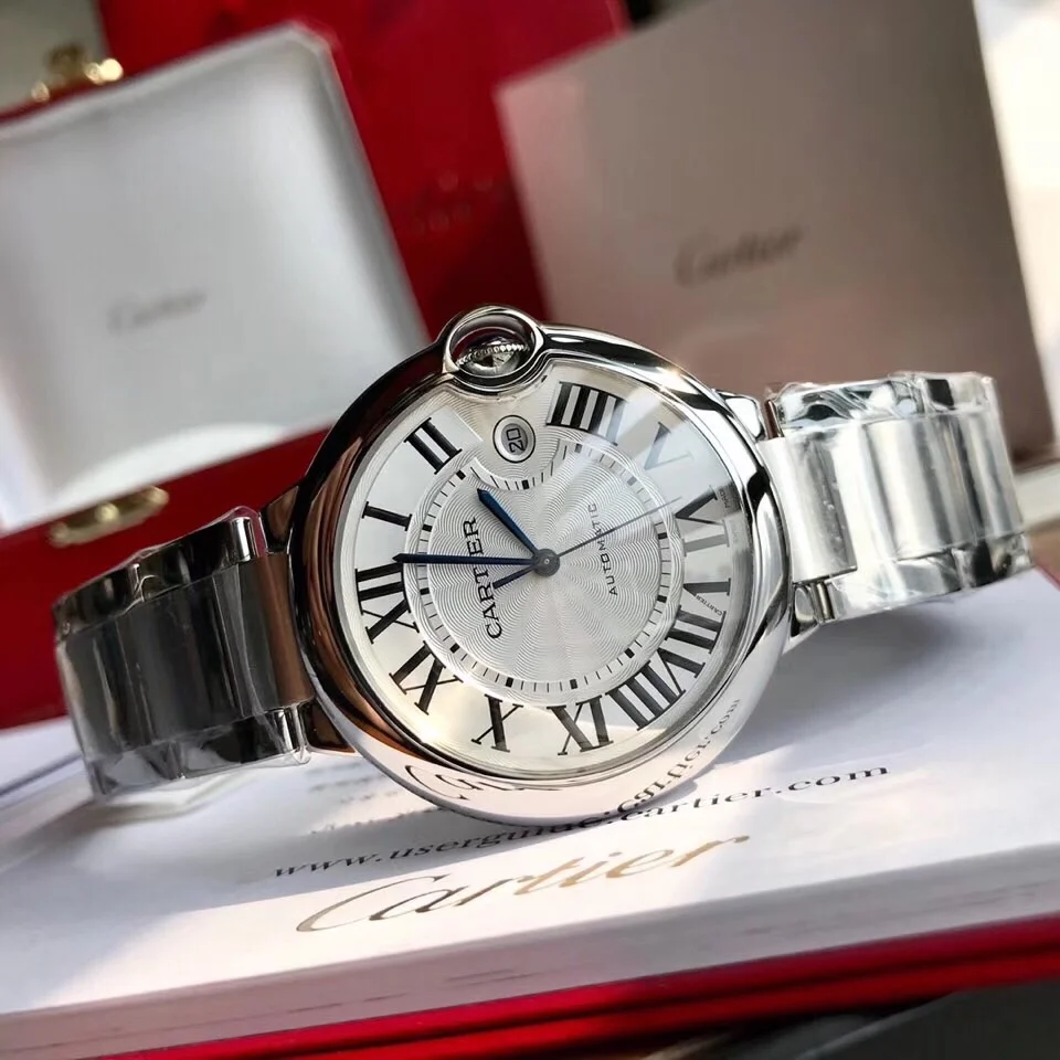 Cartier Ballon Bleu 42mm — photographed off the sweep