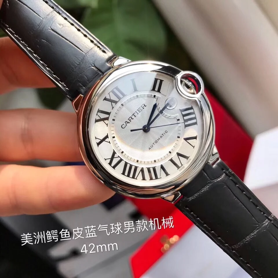 Cartier Ballon Bleu 42mm — photographed off the sweep