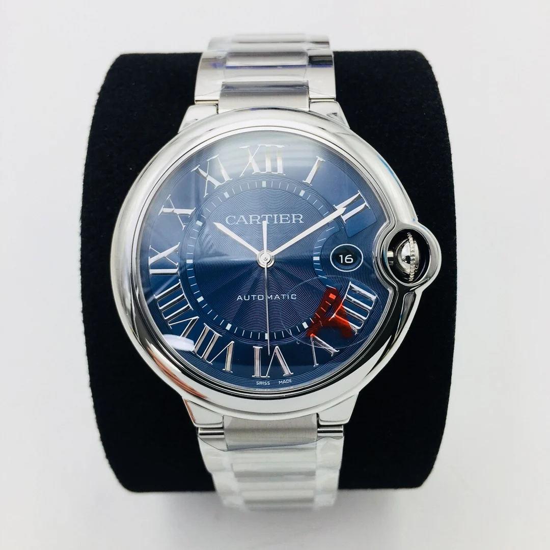 Cartier Ballon Bleu 42mm — photographed off the sweep