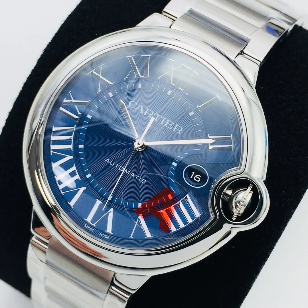 Cartier Ballon Bleu 42mm — photographed off the sweep