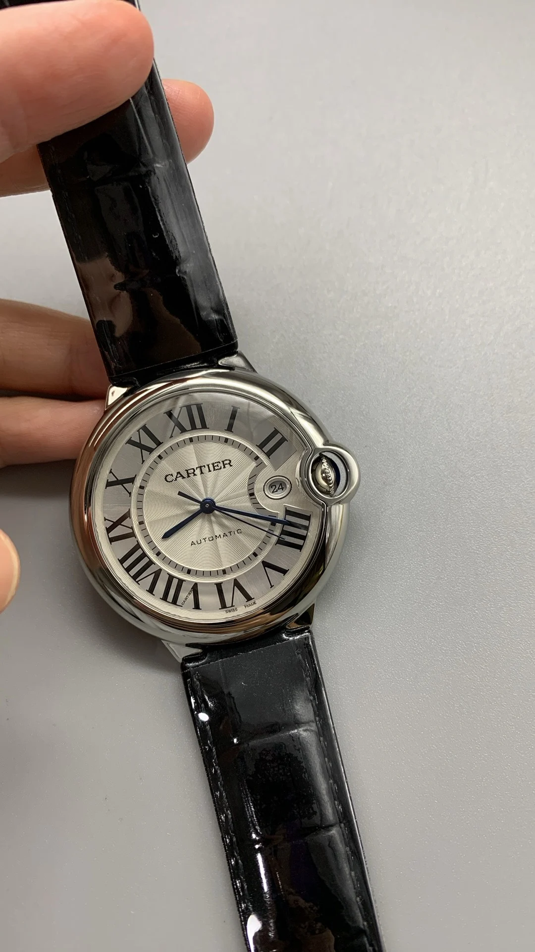 Cartier Ballon Bleu 42mm — photographed off the sweep