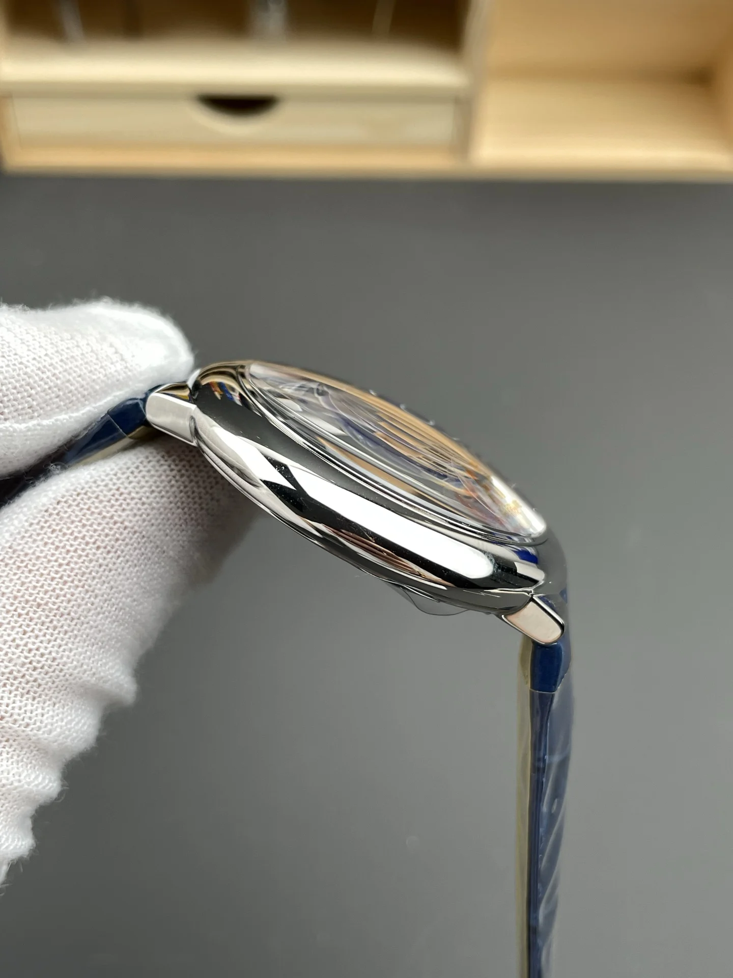 Cartier Ballon Bleu 42mm — photographed off the sweep