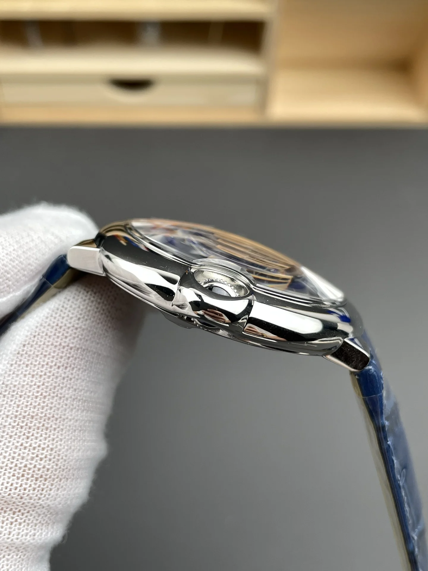 Cartier Ballon Bleu 42mm — photographed off the sweep