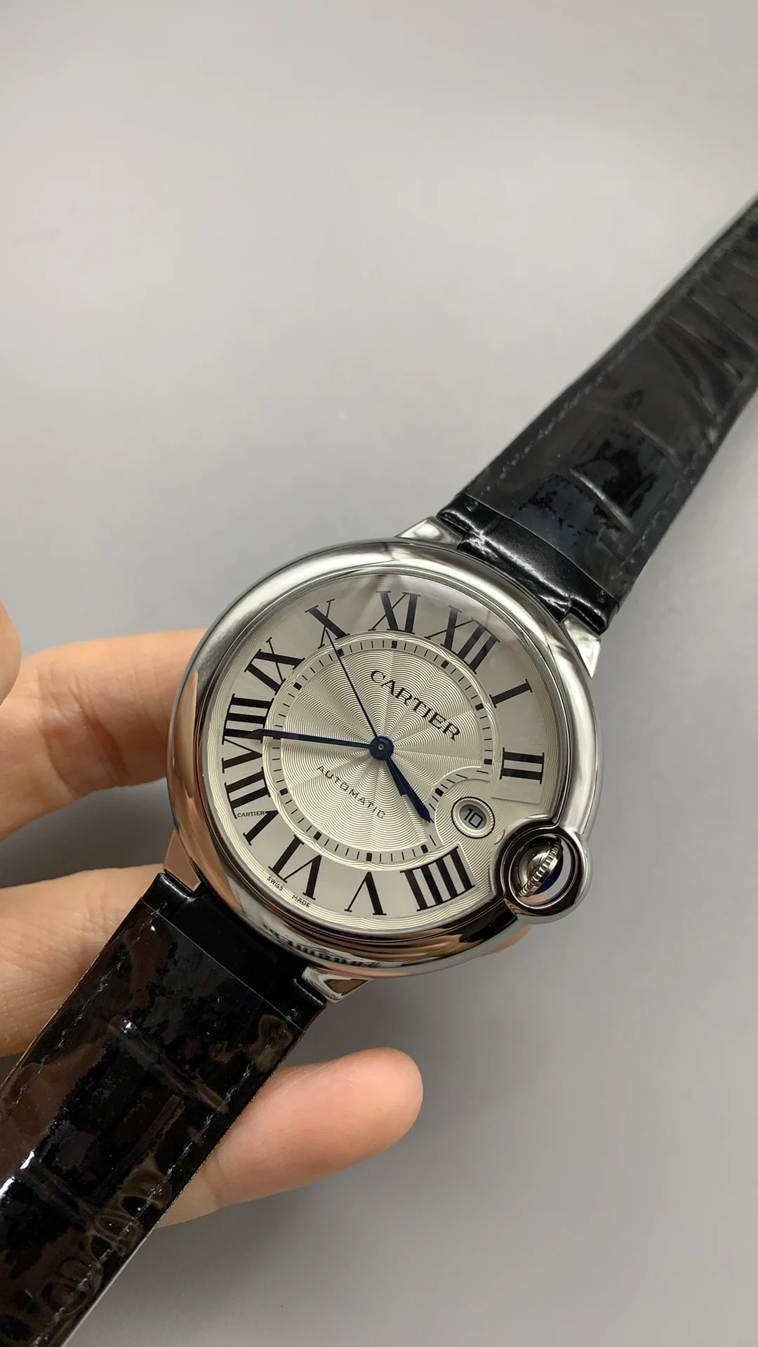 Cartier Ballon Bleu 42mm — photographed off the sweep