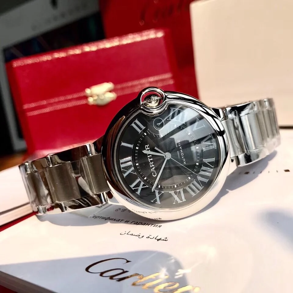 Cartier Ballon Bleu Black Dial 42mm β photographed off the sweep