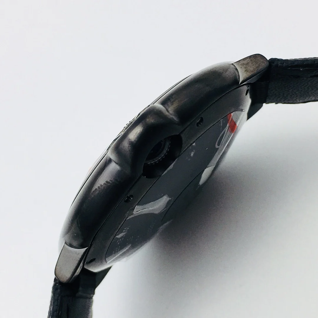 Cartier Ballon Bleu Black Dial 42mm — photographed off the sweep