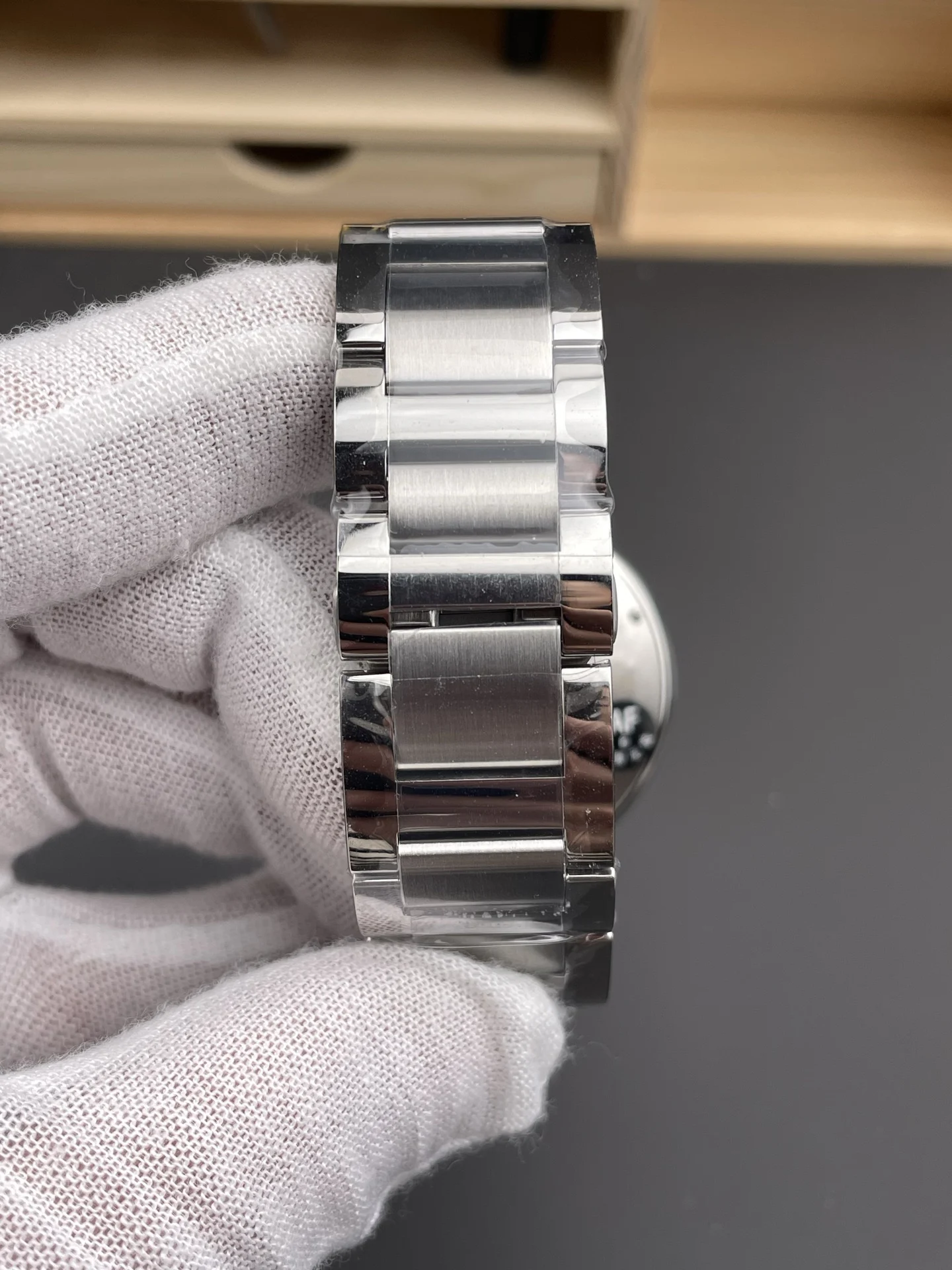 Cartier Ballon Bleu Black Dial 42mm — photographed off the sweep