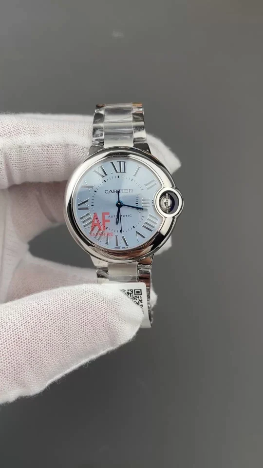 Cartier Ballon Bleu Ice Blue Blue Dial 33mm