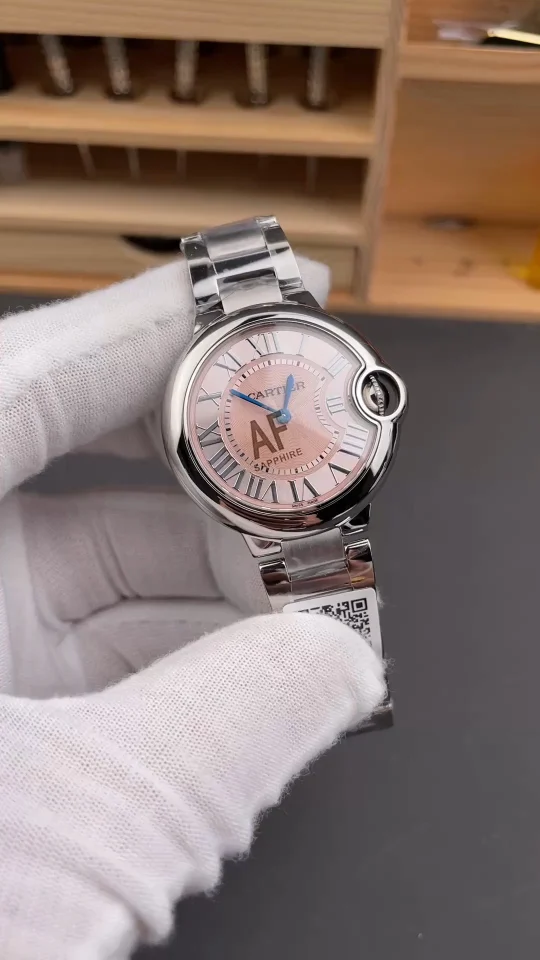 Cartier Ballon Bleu Pink Dial 33mm
