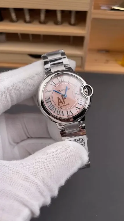 Cartier Ballon Bleu Pink Dial 33mm