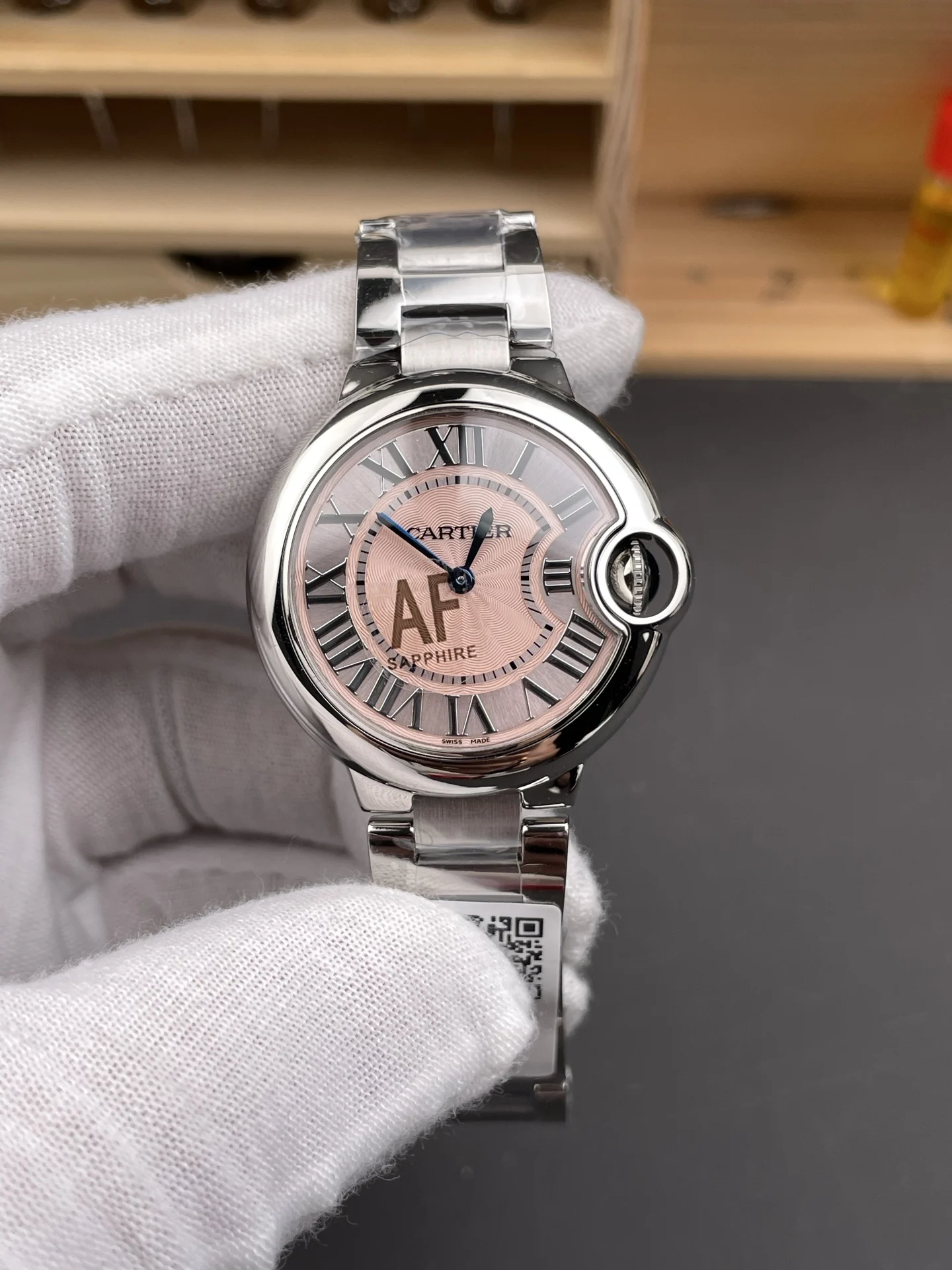 Cartier Ballon Bleu Pink Dial 33mm