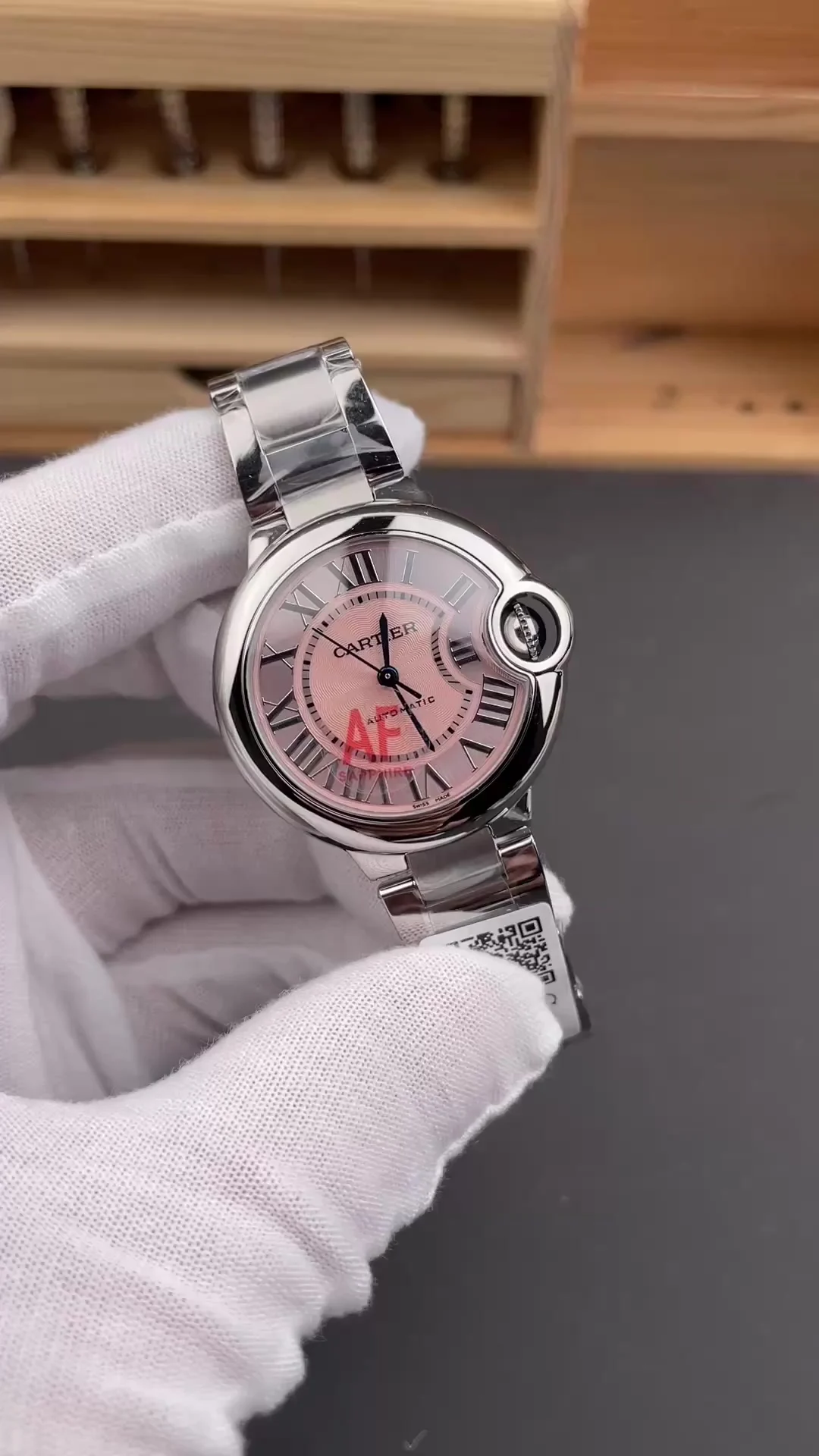 Cartier Ballon Bleu Pink Dial 33mm