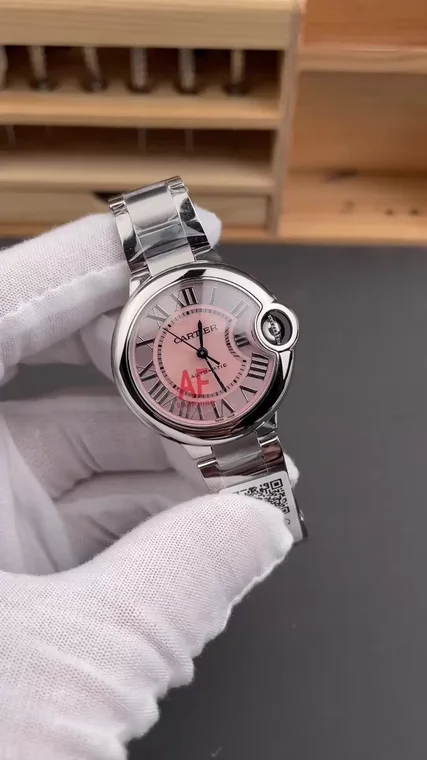 Cartier Ballon Bleu Pink Dial 33mm