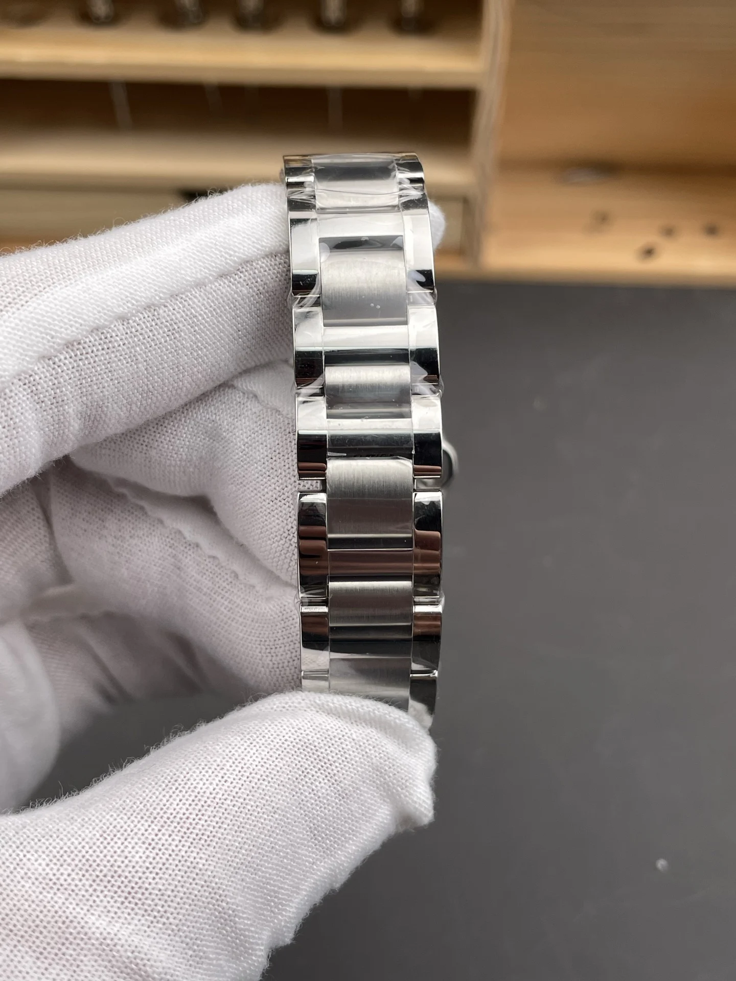 Cartier Ballon Bleu Pink Dial Diamond-Set 28mm — photographed off the sweep