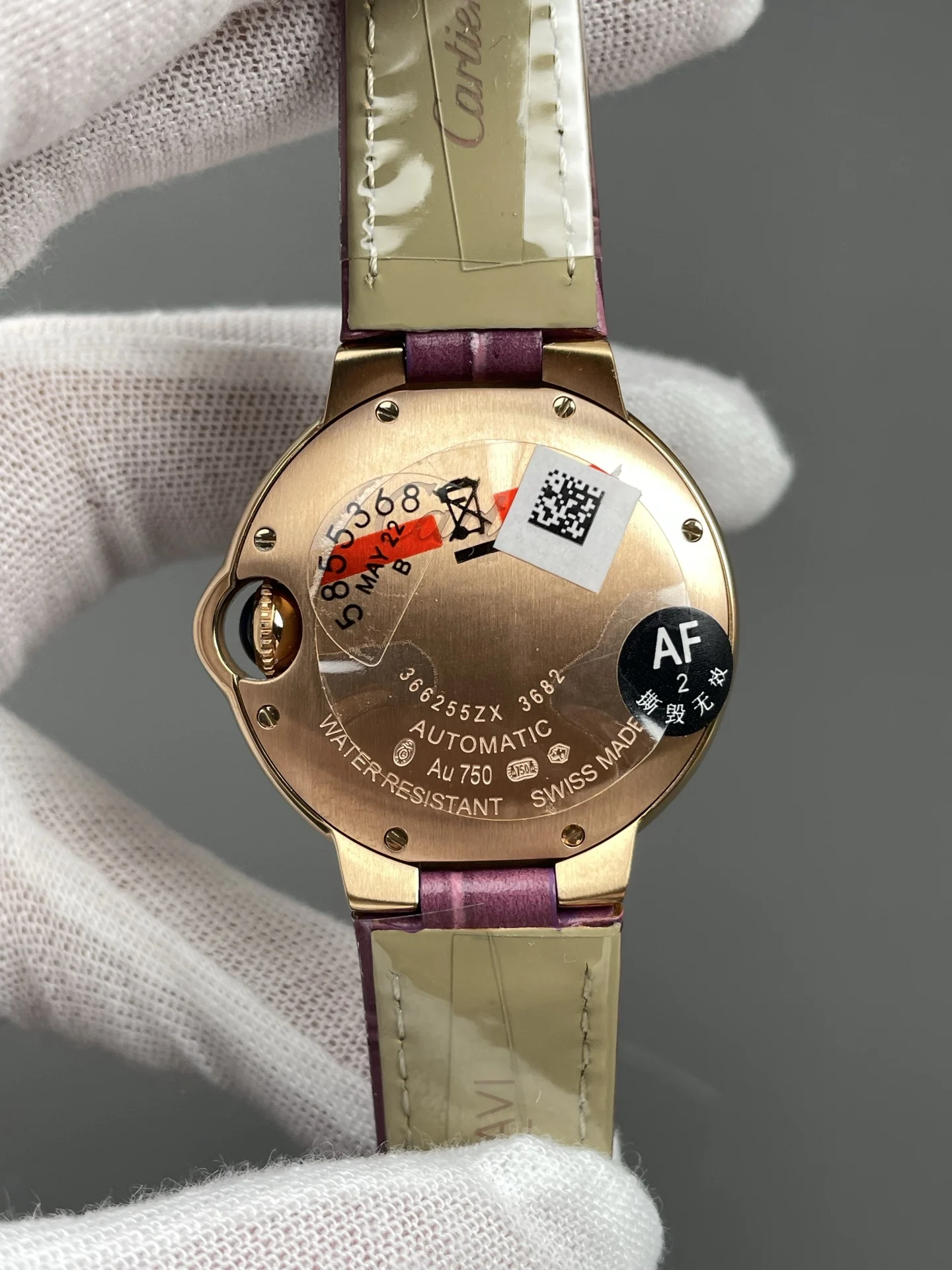 Cartier Ballon Bleu Rose Gold 33mm — photographed off the sweep