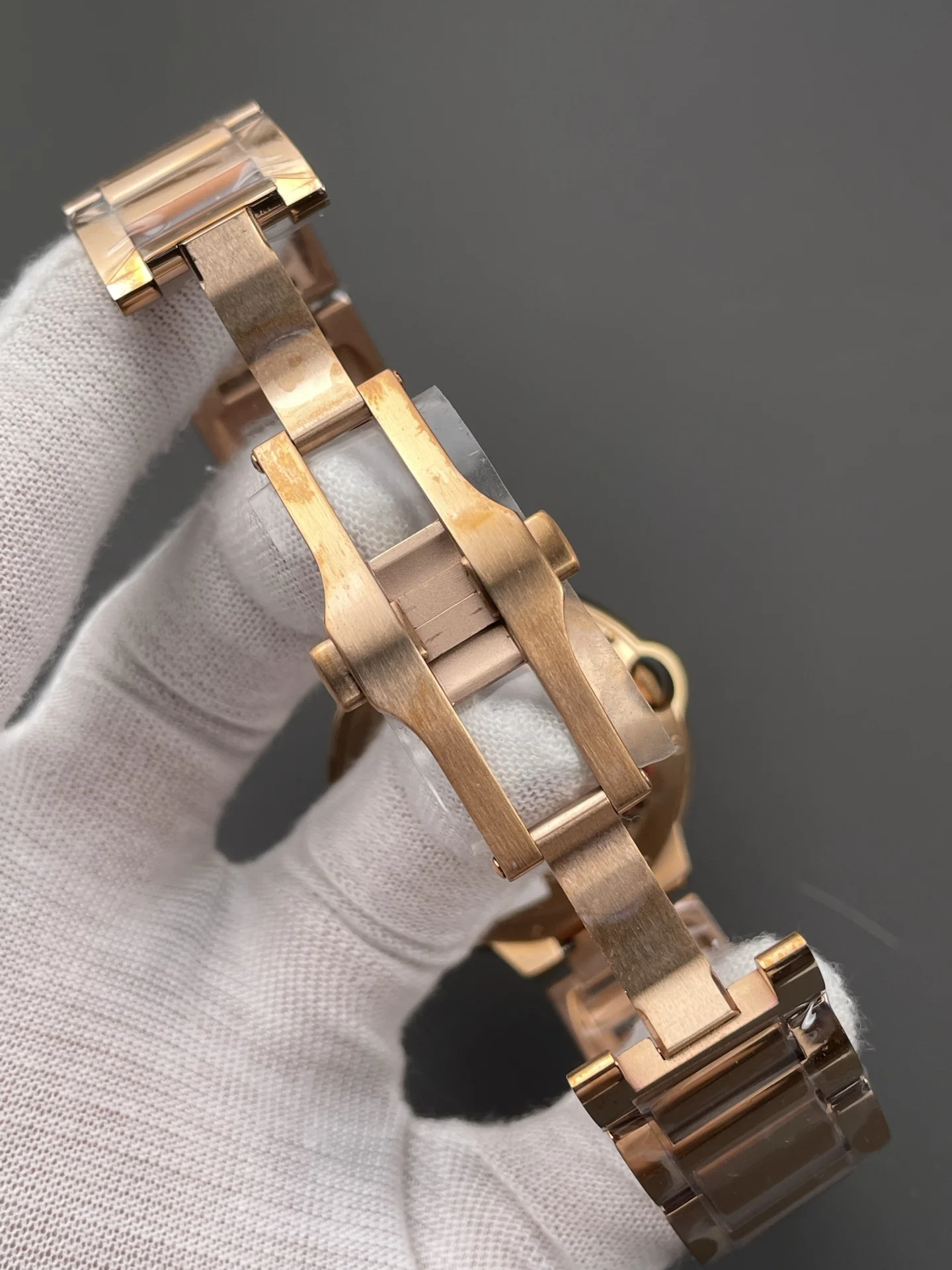 Cartier Ballon Bleu Rose Gold 42mm — photographed off the sweep