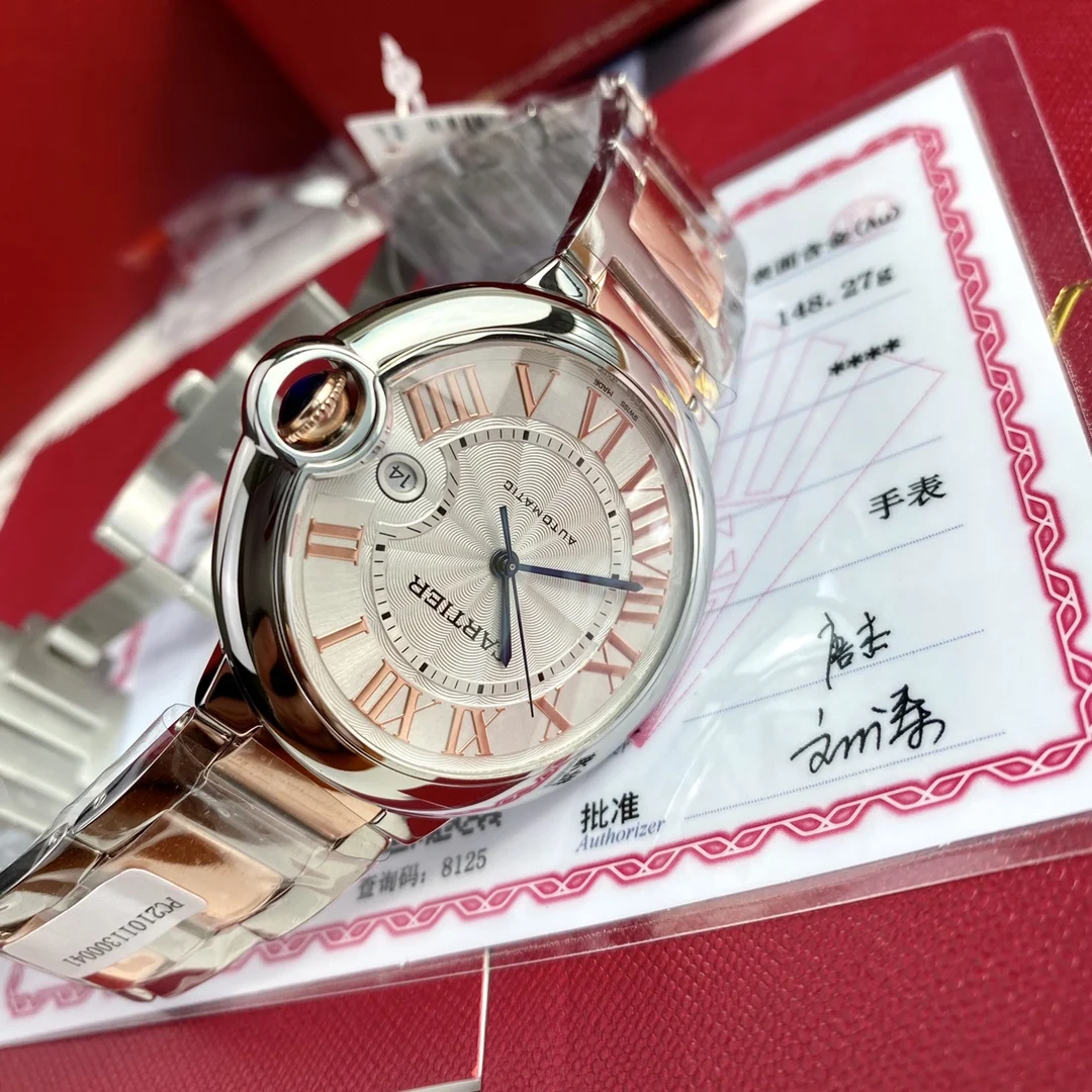 Cartier Ballon Bleu Rose Gold 42mm β photographed off the sweep
