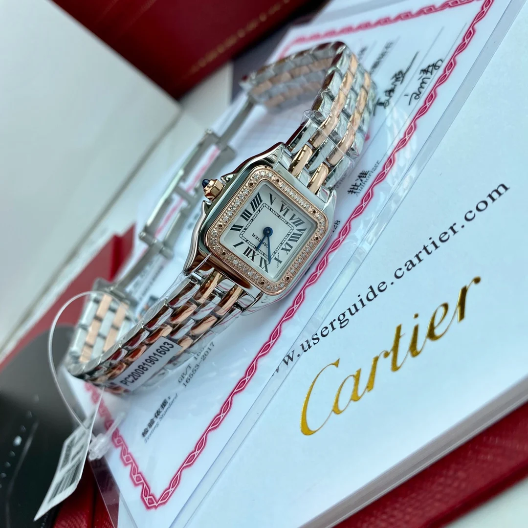 Cartier Ballon Bleu Rose Gold Blue Dial 22 × 30mm — photographed off the sweep