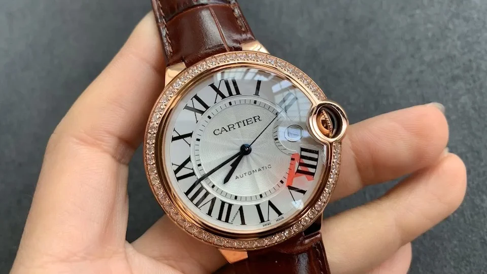 Cartier Ballon Bleu Rose Gold Blue Dial 42mm
