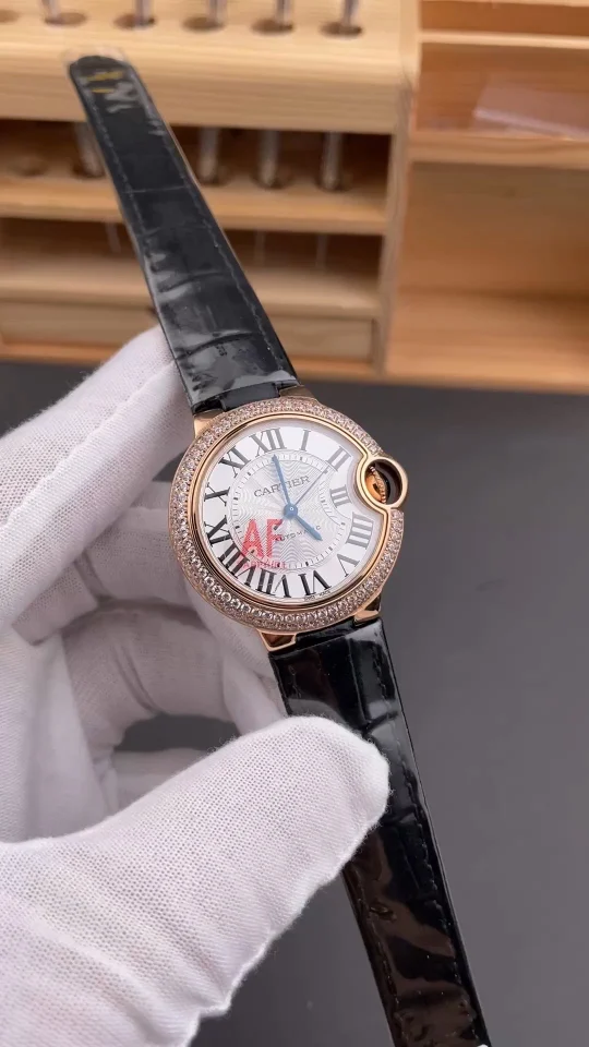 Cartier Ballon Bleu Rose Gold Diamond-Set 33mm