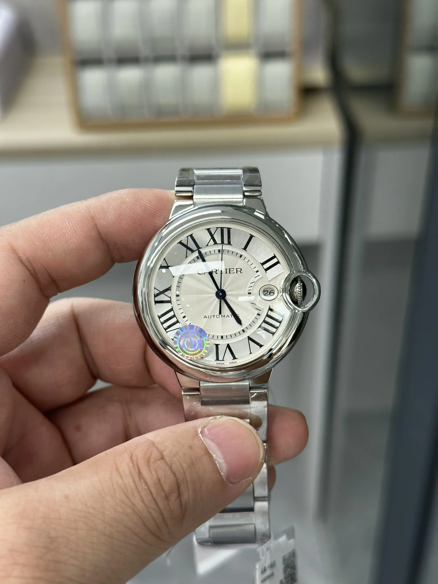 Cartier Ballon Bleu Steel Black Dial