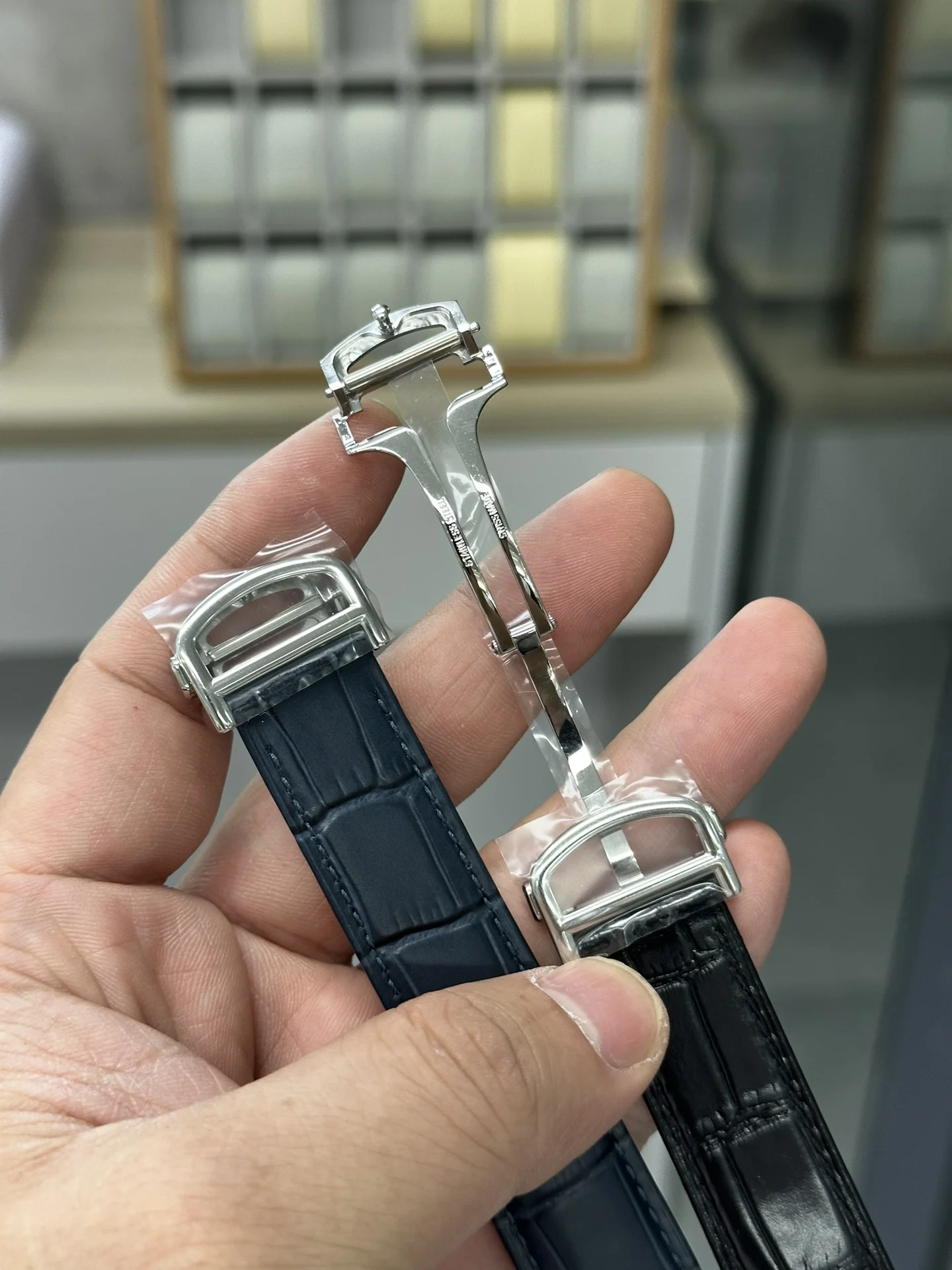 Cartier Ballon Bleu Steel Black Dial — photographed off the sweep