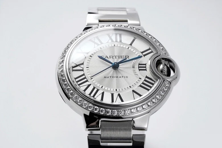 Cartier Ballon Bleu Steel Blue Dial 33mm