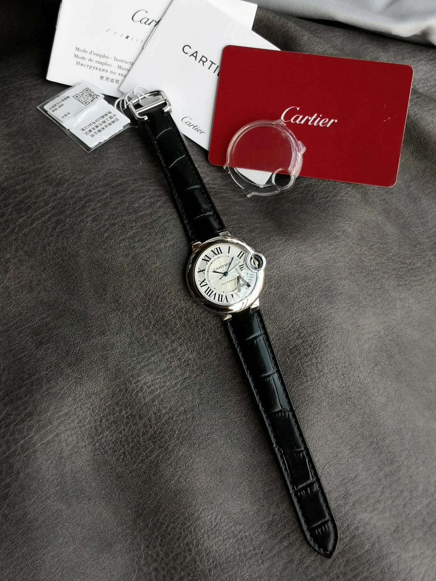 Cartier Ballon Bleu Steel White Dial 42mm