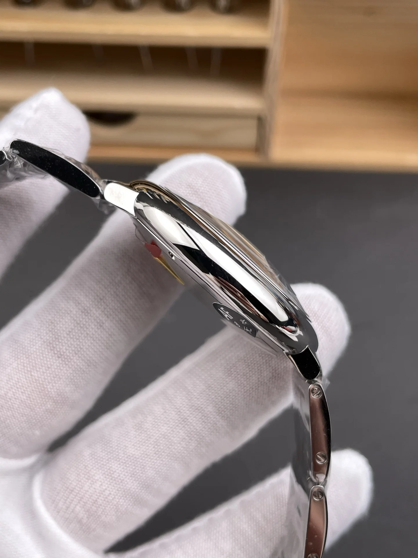 Cartier Ballon Bleu White Dial 42mm — photographed off the sweep