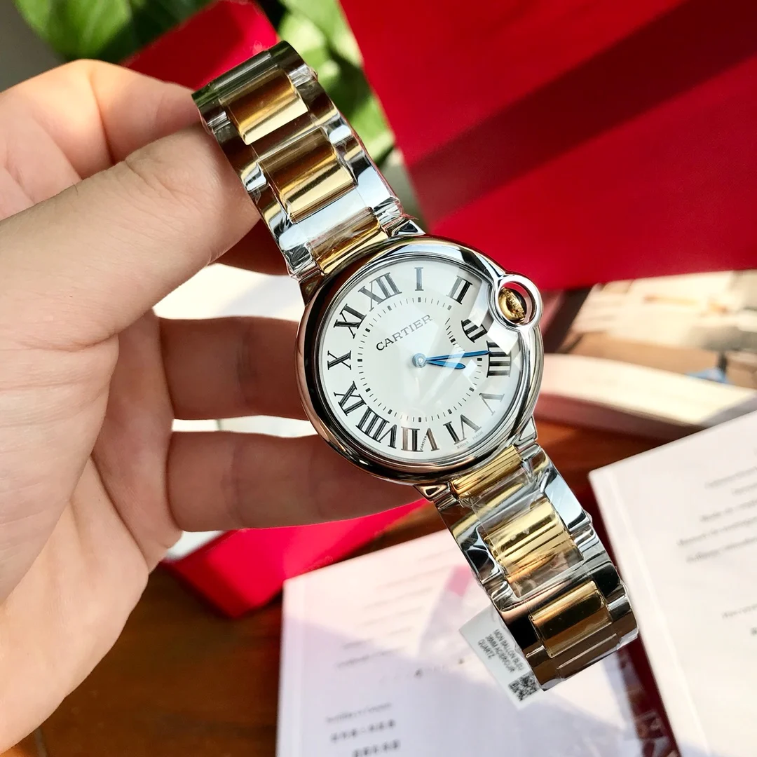 Cartier Ballon Bleu Yellow Gold 36mm — photographed off the sweep