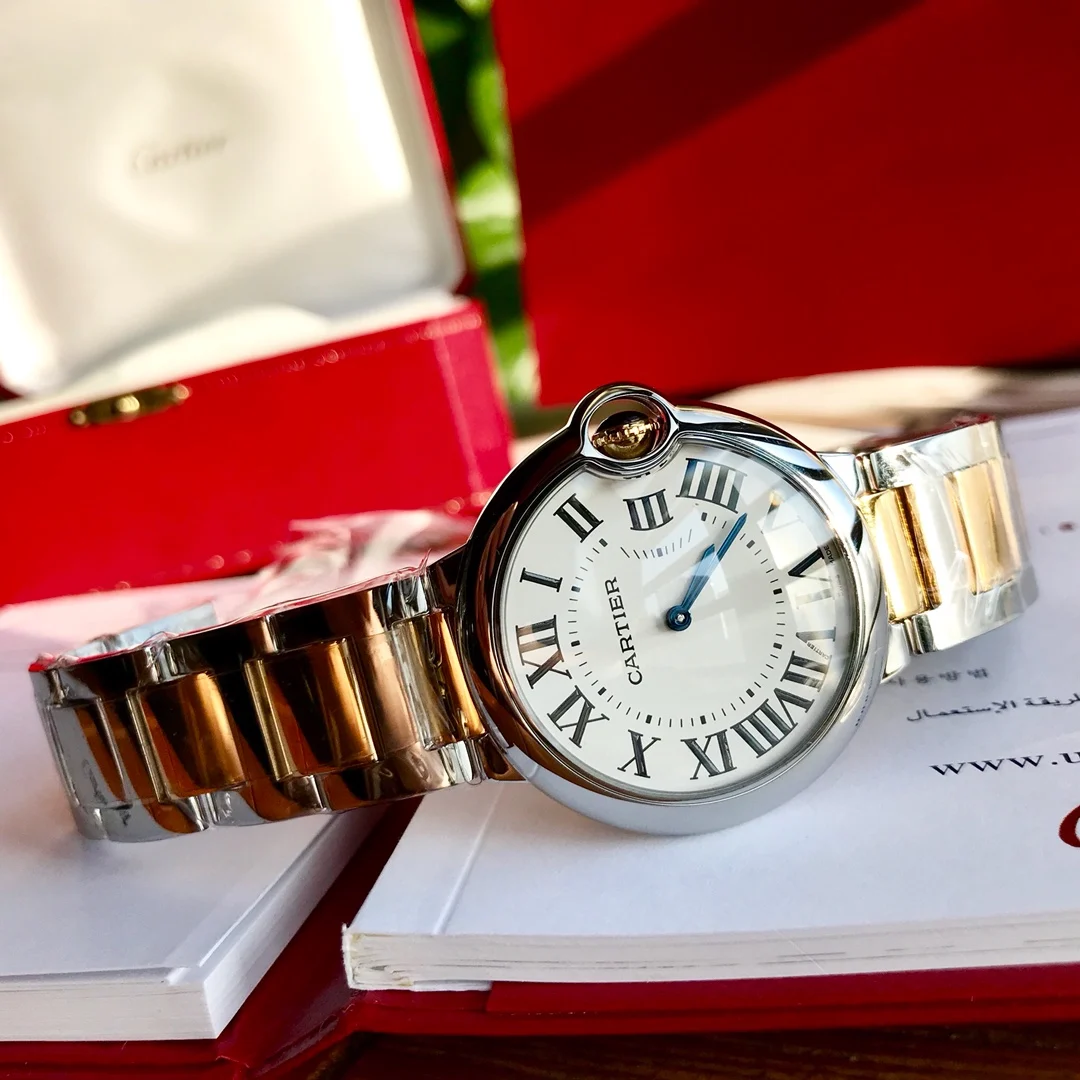 Cartier Ballon Bleu Yellow Gold 36mm — photographed off the sweep