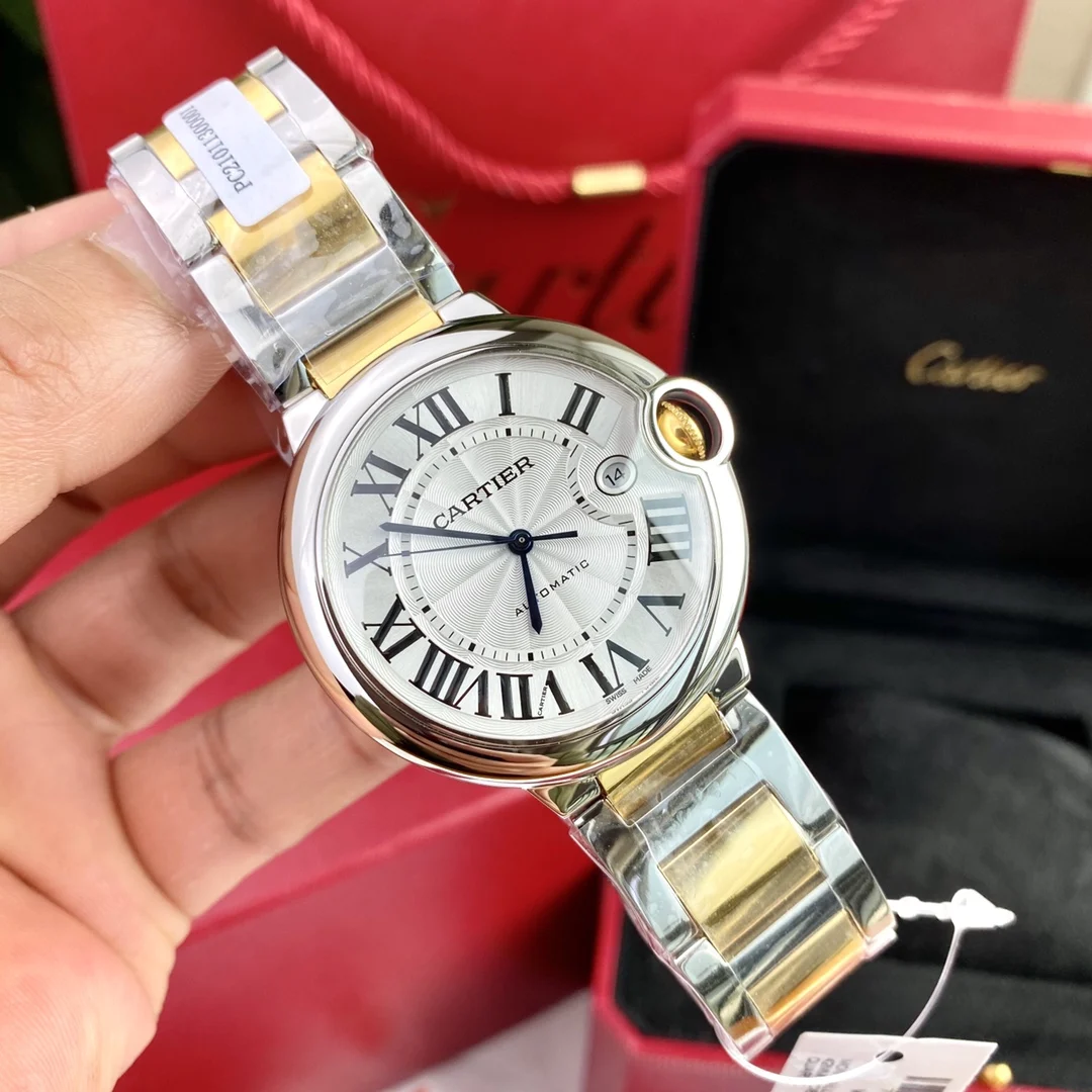 Cartier Ballon Bleu Yellow Gold 42mm — photographed off the sweep