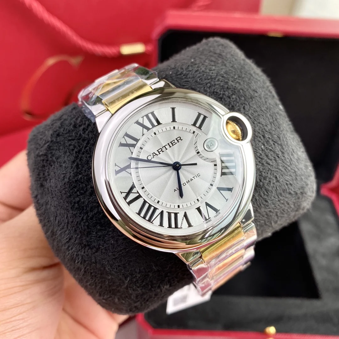 Cartier Ballon Bleu Yellow Gold 42mm — photographed off the sweep