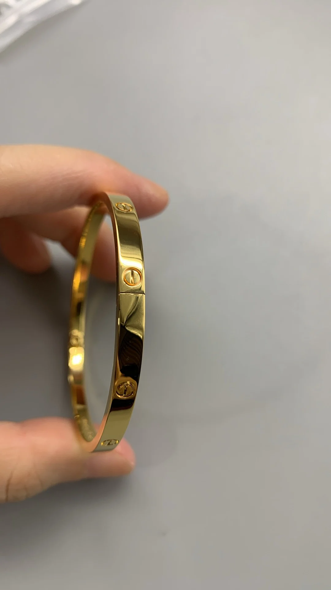 Cartier Bracelet, narrow version — photographed off the sweep