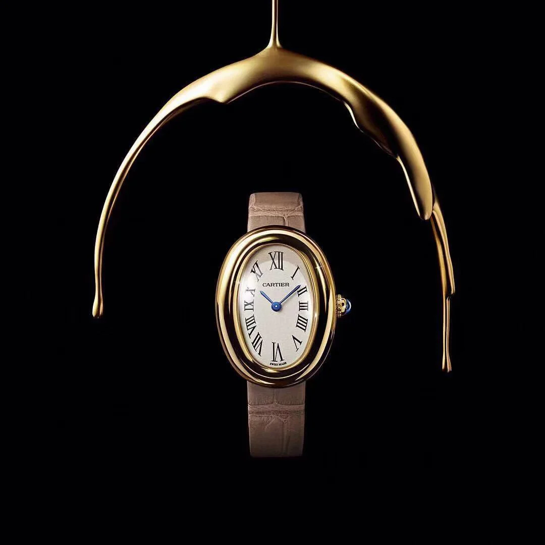 Cartier Brown Dial — photographed off the sweep