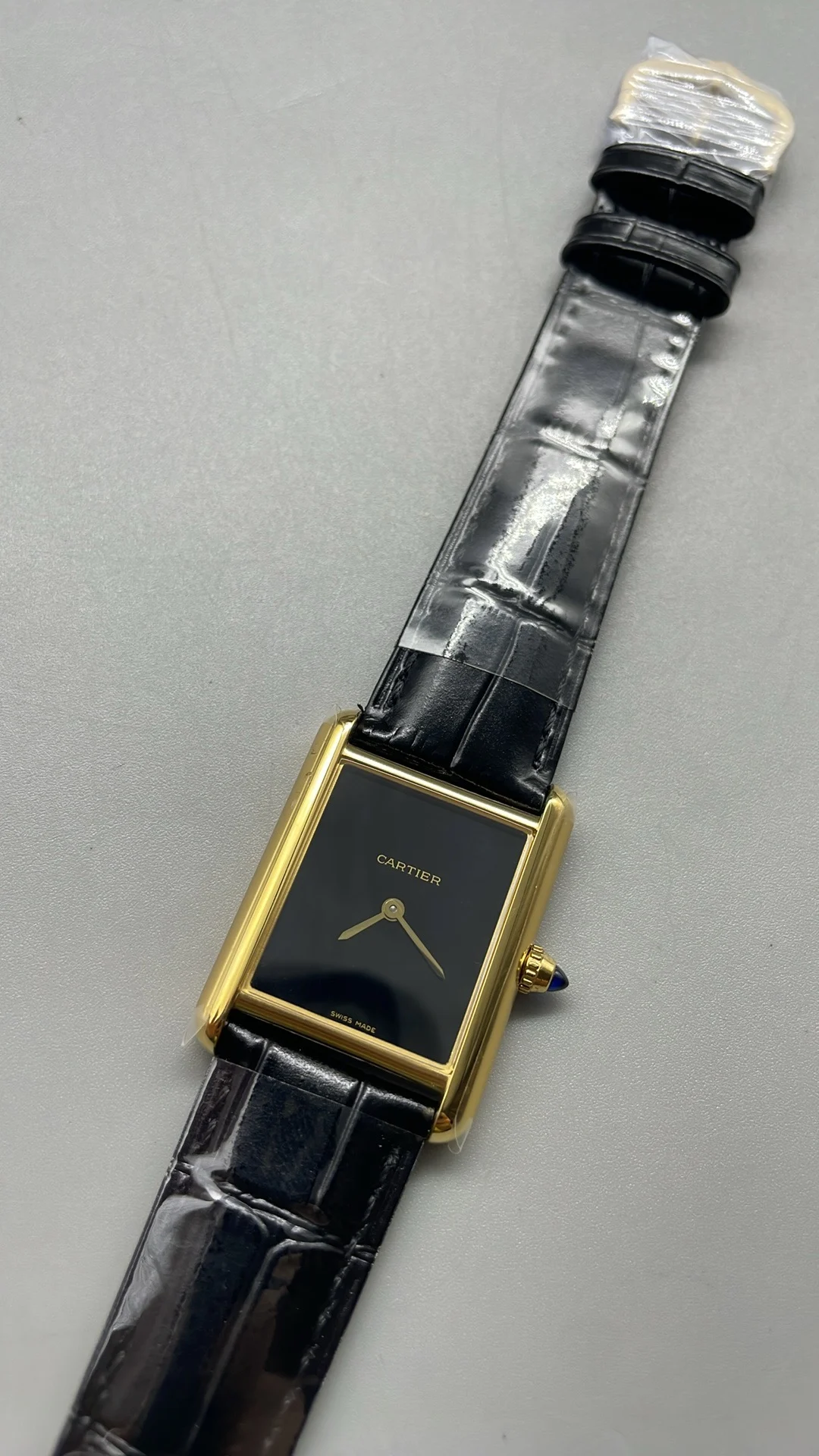 Cartier Ceramic Black Dial — photographed off the sweep