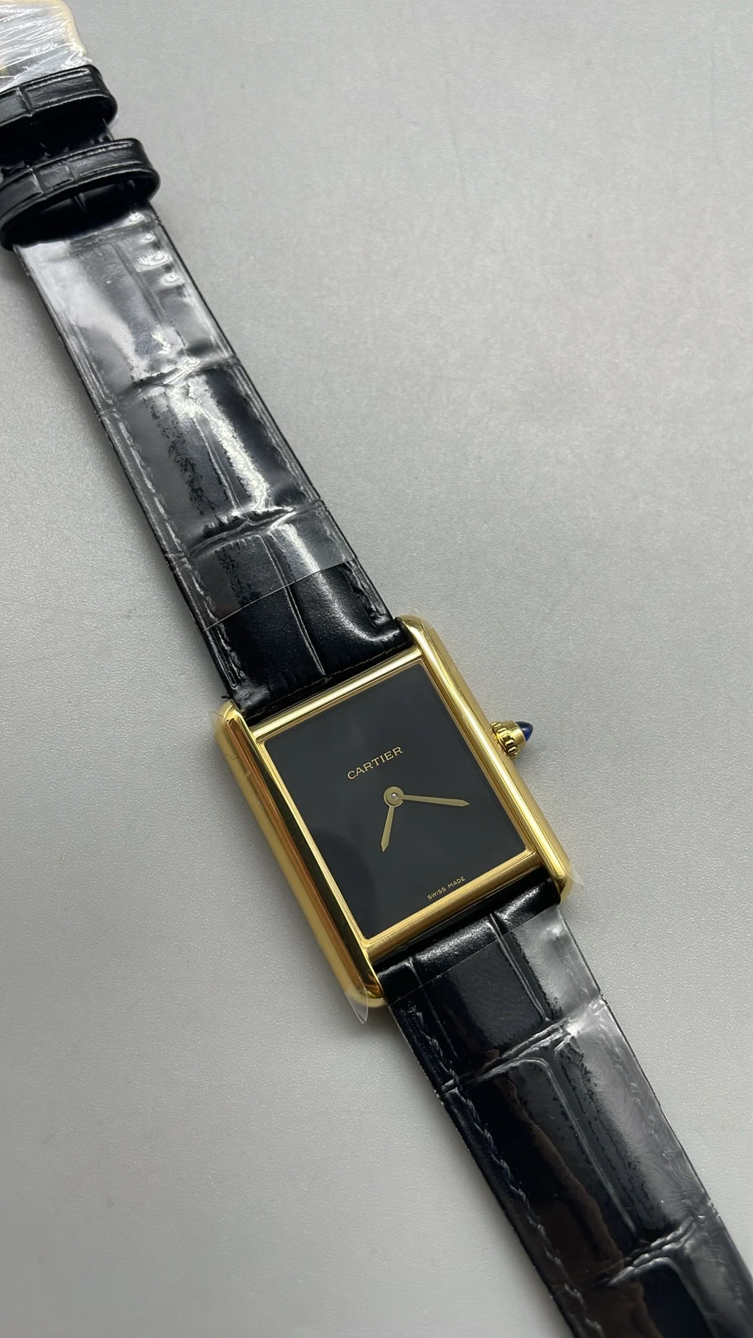 Cartier Ceramic Black Dial — photographed off the sweep