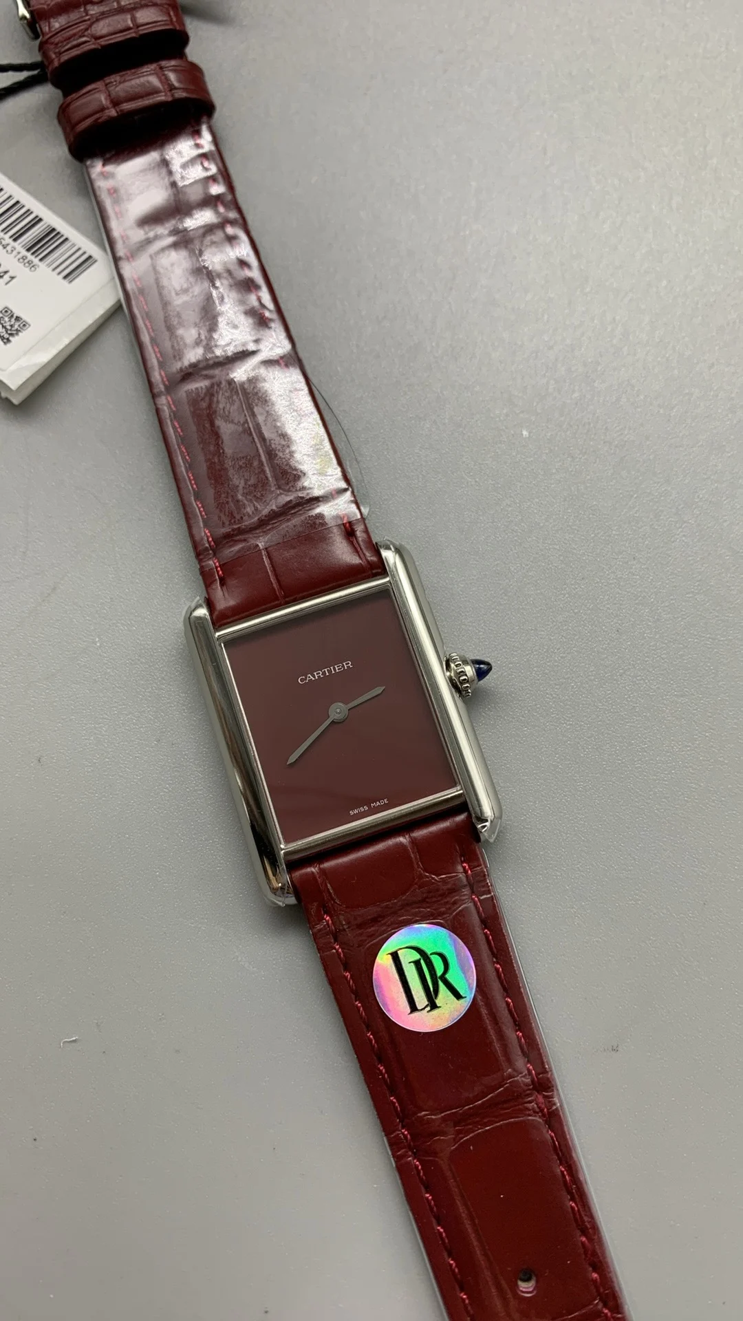 Cartier Ceramic Red Dial — photographed off the sweep
