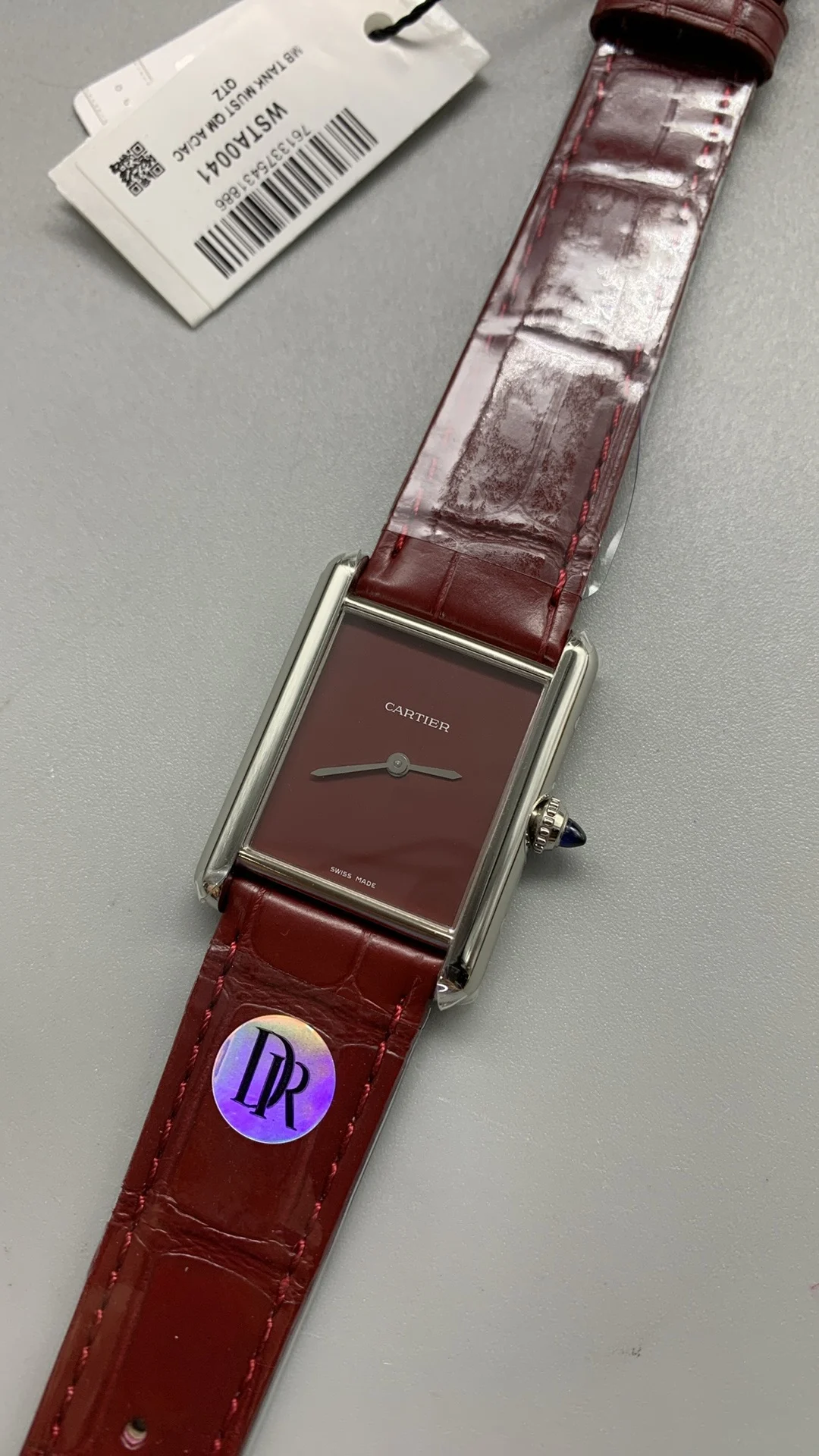 Cartier Ceramic Red Dial — photographed off the sweep