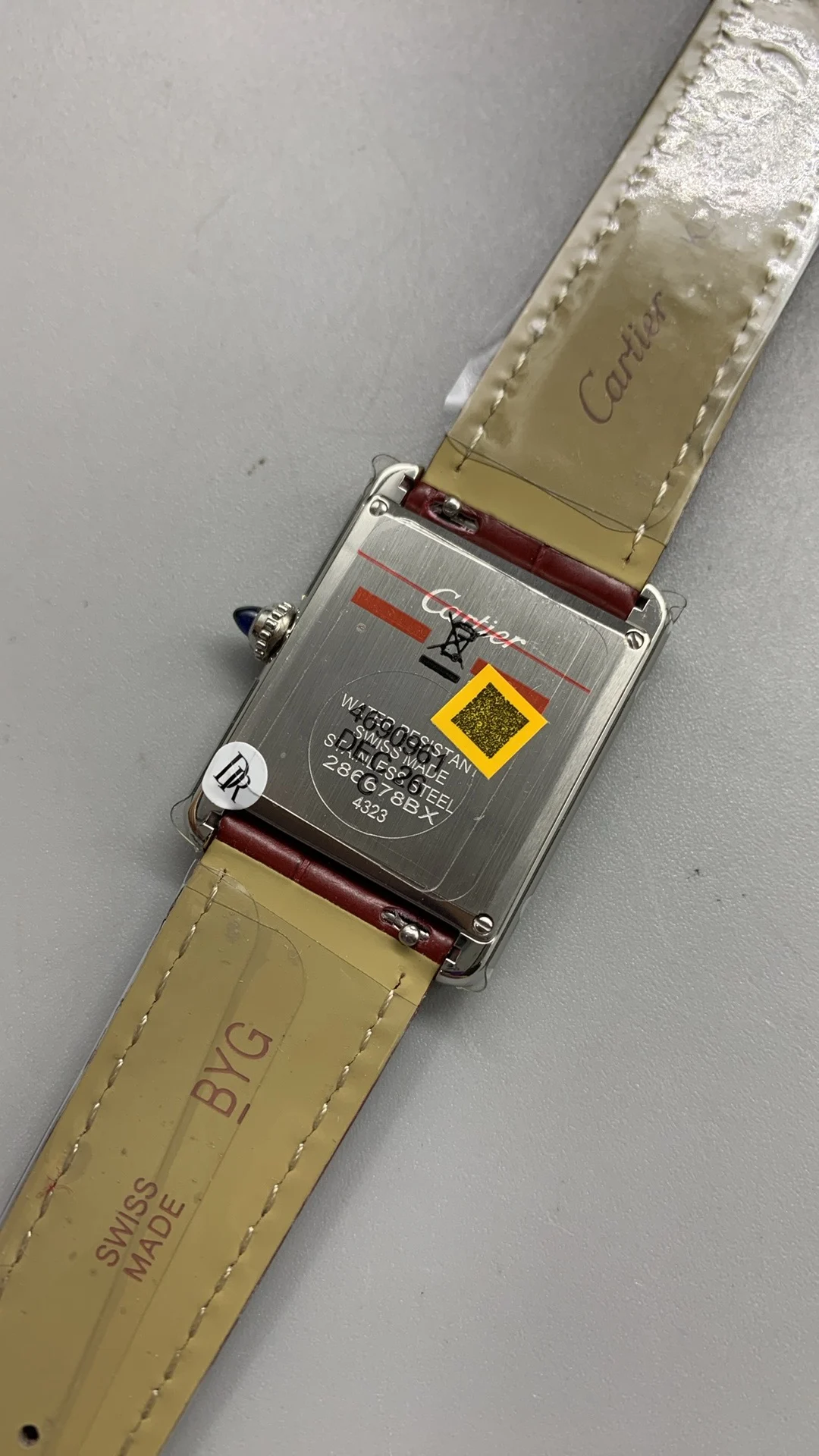 Cartier Ceramic Red Dial — photographed off the sweep