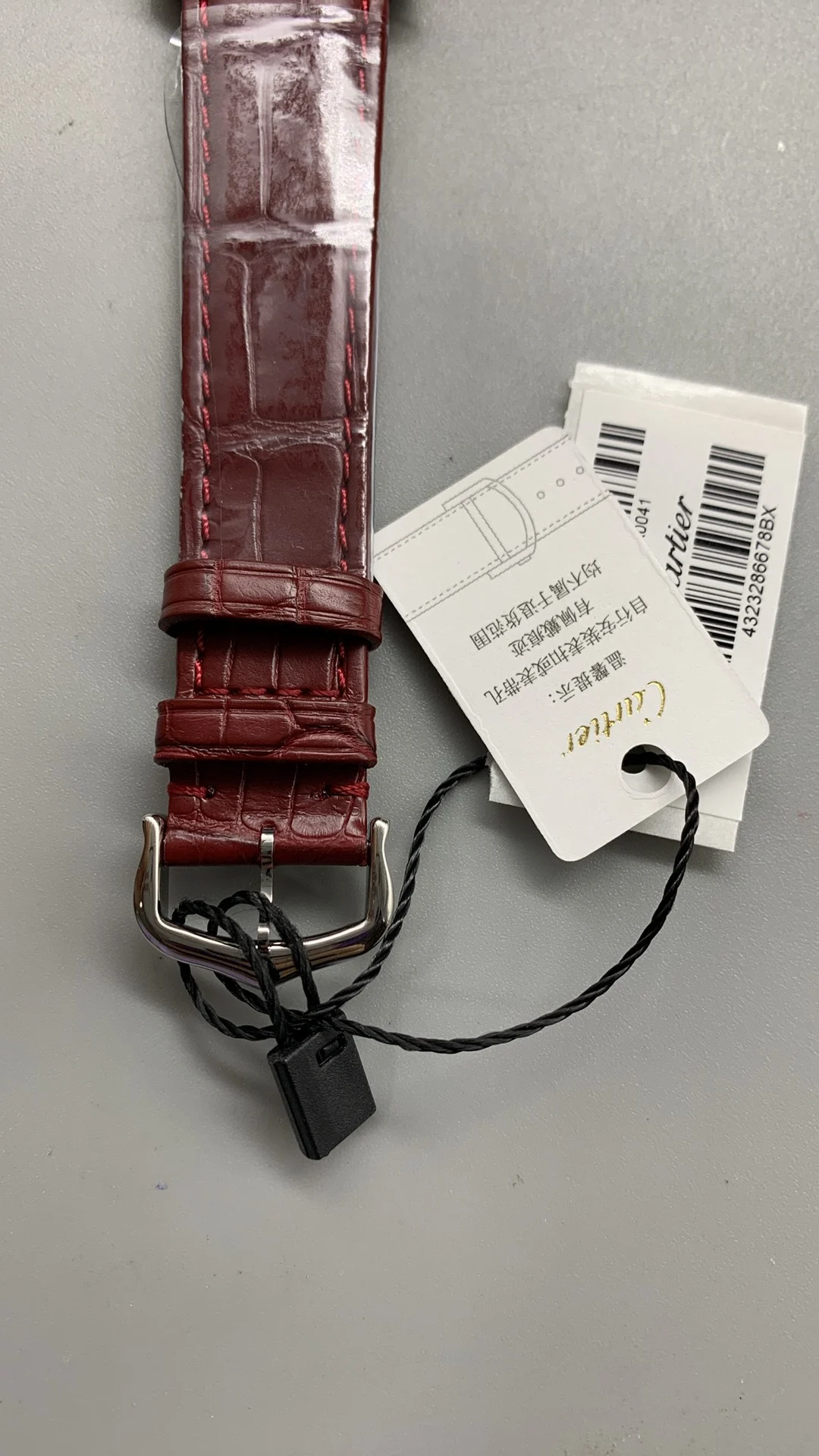 Cartier Ceramic Red Dial — photographed off the sweep