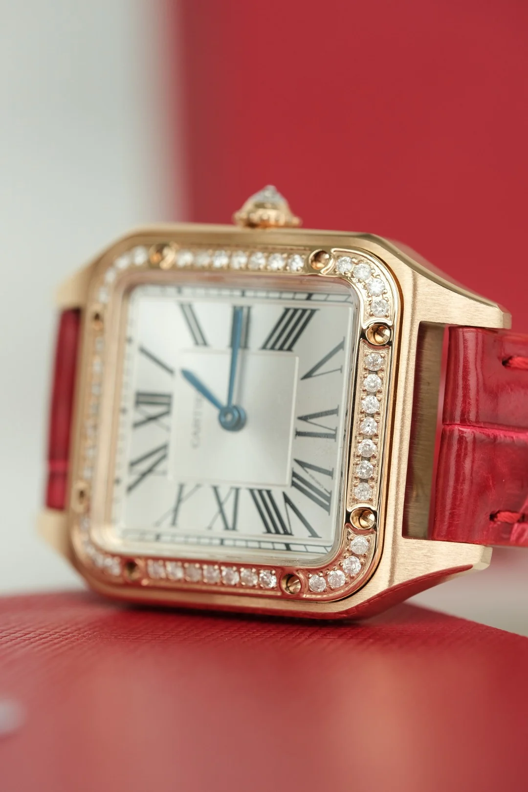 Cartier Close-up details! The case is exquisitely crafted, high quality — photographed off the sweep